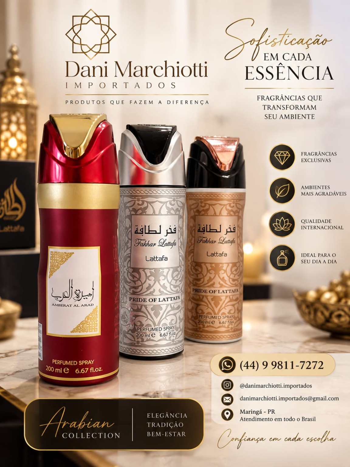 Arabian Collection — seleção de fragrâncias